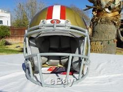 San Francisco 49ers Football Helmet Fits 7 3/8- 7 5/8 Hat Size