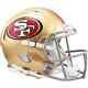 San Francisco 49ers Full Size Authentic NFL Speed Football Helmet Riddell