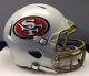 San Francisco 49ers Full Size Riddell Speed Custom Football Helmet White Pearl