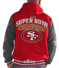 San Francisco 49ers G-III NFL Top Brass Men's Premium Varsity Jacket
