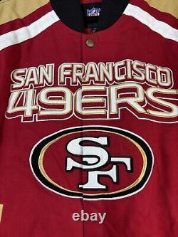 San Francisco 49ers G-III Sports Power Forward Racing Full-Snap Jacket Size L