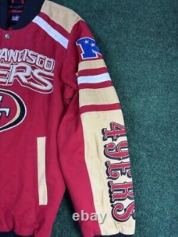 San Francisco 49ers G-III Sports Power Forward Racing Full-Snap Jacket Size L