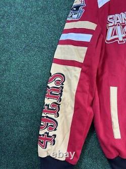 San Francisco 49ers G-III Sports Power Forward Racing Full-Snap Jacket Size L