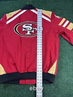 San Francisco 49ers G-III Sports Power Forward Racing Full-Snap Jacket Size L