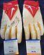 San Francisco 49ers George Kittle Autographed Game Used Gloves PSA Authenticated