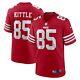 San Francisco 49ers George Kittle Nike Men's Scarlet Official NFL Game Jersey