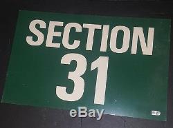 San Francisco 49ers Giants Candlestick Park Stadium Section Sign 31 MLB COA