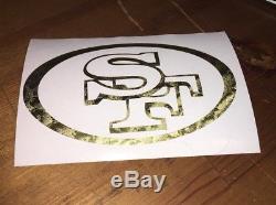 San Francisco 49ers Gold Leaf Car Window Sticker Decal