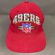 San Francisco 49ers Hat Cap Snapback Red Mini Diamond Pro Line Logo Athletics