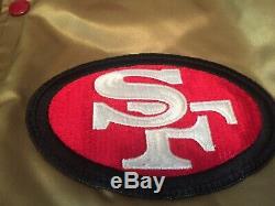 San Francisco 49ers Jacket Satin Vtg 80s 2xl Xxl