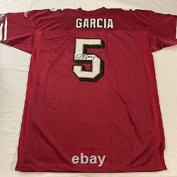 San Francisco 49ers Jeff Garcia #5 Vintage Authentic Size 56 Signed Reebok