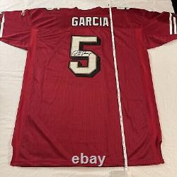 San Francisco 49ers Jeff Garcia #5 Vintage Authentic Size 56 Signed Reebok