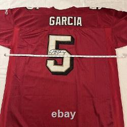 San Francisco 49ers Jeff Garcia #5 Vintage Authentic Size 56 Signed Reebok