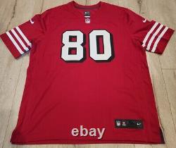 San Francisco 49ers Jerry Rice #80 Nike Scarlet Alternate Retired Game Jersey XL