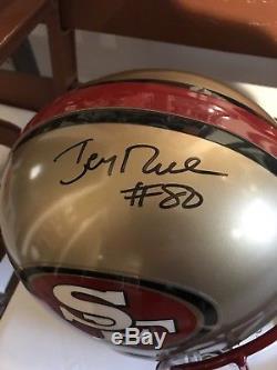 San Francisco 49ers Jerry Rice Signed Full Size Proline Helmet. MM
