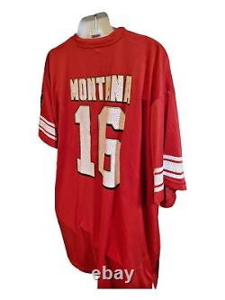 San Francisco 49ers Joe Montana #16 Men's Majestic Hall of Fame Jersey 3XL B &T