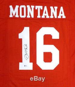 San Francisco 49ers Joe Montana Autographed Signed Red Jersey Beckett 126242