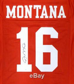 San Francisco 49ers Joe Montana Autographed Signed Red Jersey Tristar 128889