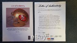 San Francisco 49ers Joe Montana Game Used And Signed Helmet Fully Authenticated