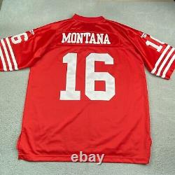 San Francisco 49ers Joe Montana Jersey #16 XL Authentic Gridiron Classic Reebok