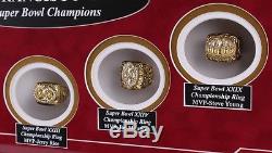 San Francisco 49ers Legends Super Bowl Ring Frame 16x20 Montana Rice Young