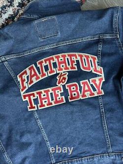 San Francisco 49ers Levi's Denim Faithful to the Bay Jacket Super Bowl LVIII L