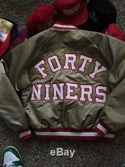 San Francisco 49ers Lot Jacket Shirts Snapbacks Size XL Chalkline Satin Montana