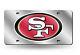 San Francisco 49ers Mirrored Laser Cut License Plate Laser Tag