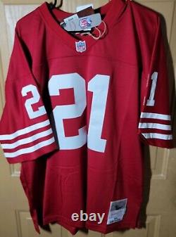 San Francisco 49ers Mitchell And Ness #21 Deion Sanders Stitched Jersey Size 48