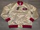 San Francisco 49ers Mitchell & Ness Throwback NFL Gold Satin Jacket Mens 2XL NWT