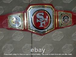 San Francisco 49ers NFL Championship Belt Adult Size 2mm Brass