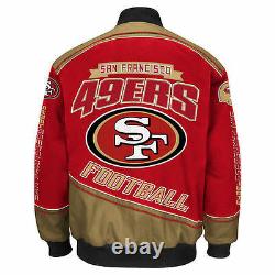 San Francisco 49ers NFL Enforcer Jacket Size Adult Large Free Ship