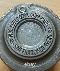 San Francisco 49ers NFL Football 1998 Super Bowl Champions Steel Master