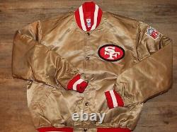 San Francisco 49ers NFL Football Authentic Pro Line Starter Satin Jacket XL Sewn