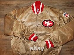 San Francisco 49ers NFL Football Authentic Pro Line Starter Satin Jacket XL Sewn