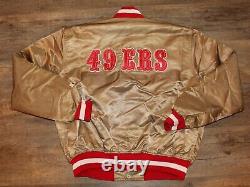 San Francisco 49ers NFL Football Authentic Pro Line Starter Satin Jacket XL Sewn