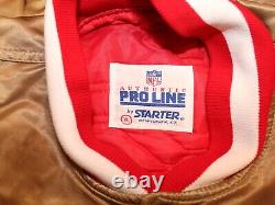 San Francisco 49ers NFL Football Authentic Pro Line Starter Satin Jacket XL Sewn