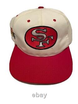 San Francisco 49ers NFL Hat Vintage Large Logo Snapback White American Needle