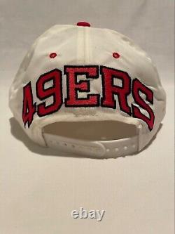 San Francisco 49ers NFL Hat Vintage Large Logo Snapback White American Needle