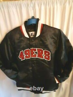 San Francisco 49ers NFL Men's Quilt Lined Front Snap Starter Jacket Large or XXL