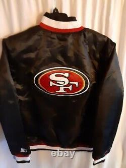 San Francisco 49ers NFL Men's Quilt Lined Front Snap Starter Jacket Large or XXL