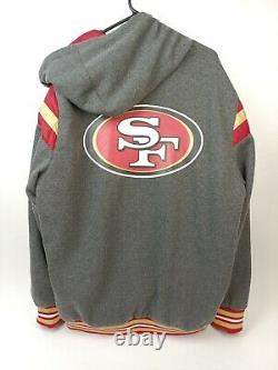 San Francisco 49ers NFL Reversible Jacket/Hoodie Adult Size XXL G-III Apparel