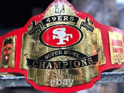 San Francisco 49ers NFL Super Bowl Championship Title Belt 2MM Brass Thick Plate