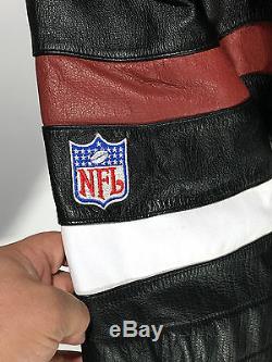 San Francisco 49ers NFL Team Apparel Reebok On Field Leather Jacket Mens 2XL XXL