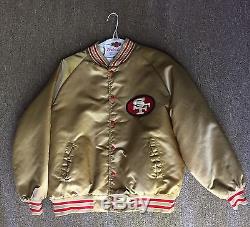 San Francisco 49ers NFL Vintage Rare Stahl Urban satin jacket gold Sz XXL
