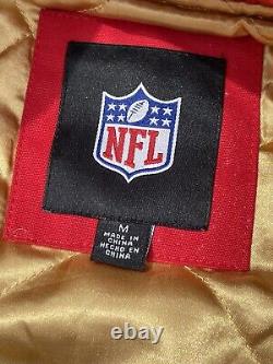 San Francisco 49ers NFL superbowl Champs zip up Varsity Bomber jacket sz-M-NWT