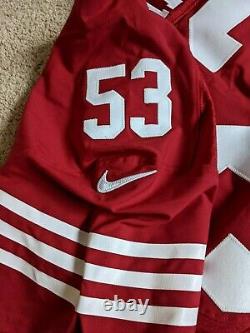 San Francisco 49ers NaVarro Bowman Game Issued Jersey Nike Certificate