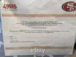 San Francisco 49ers NaVarro Bowman Game Issued Jersey Nike Certificate