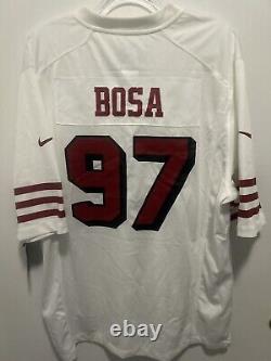 San Francisco 49ers Nick Bosa #97 Nike Men's White Official NFL Game Jersey