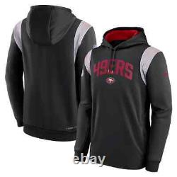San Francisco 49ers Nike Athletic Stack Performance Pullover Hoodie Men's NFL